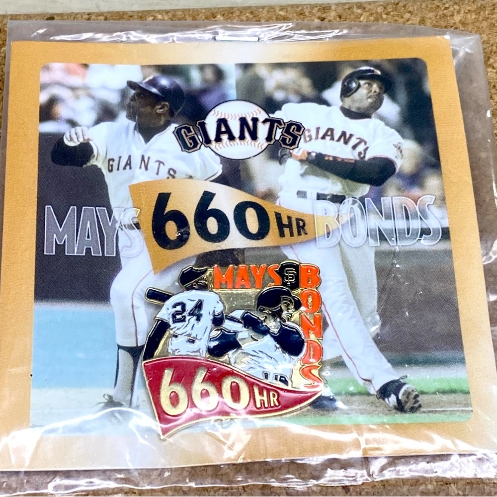 San Francisco Giants Pin Willie Mays Barry Bonds 660 HR Home Runs SGA NEW